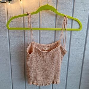 Pink/nude cinched tank PACSUN